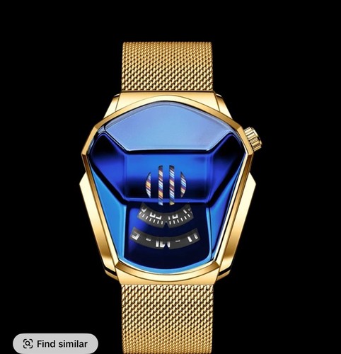 Men futuristic blue dial - men’s,