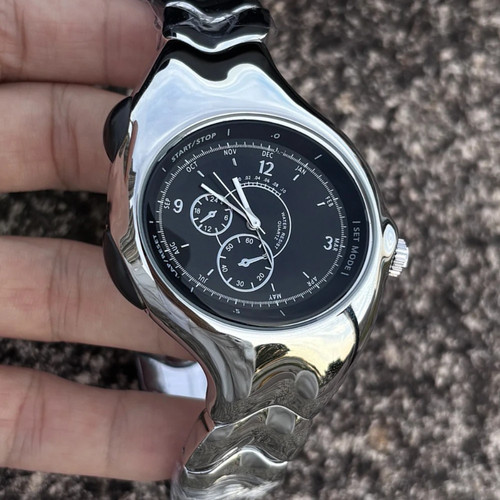 Y2k alien oval quartz watch - oval,